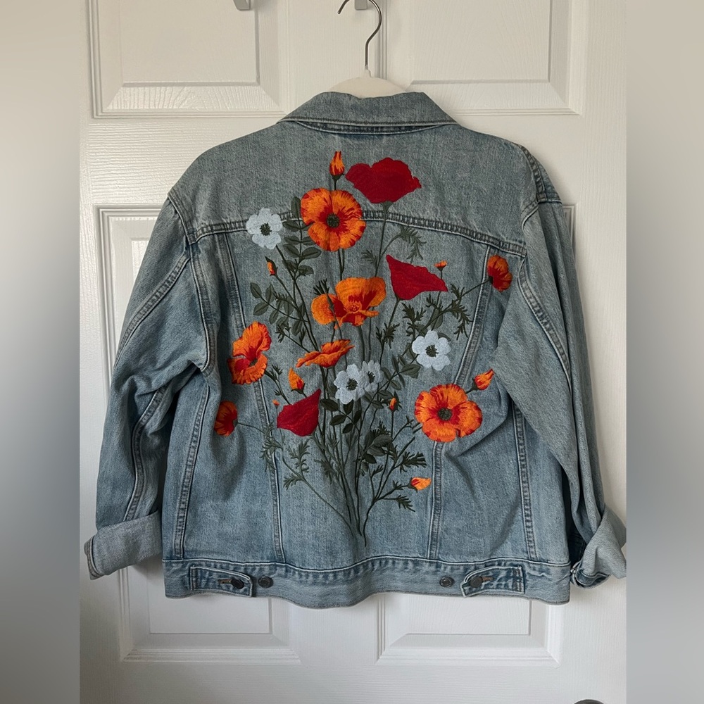 Levi's Denim Jacket with Floral Embroidery - Picture 2 of 15